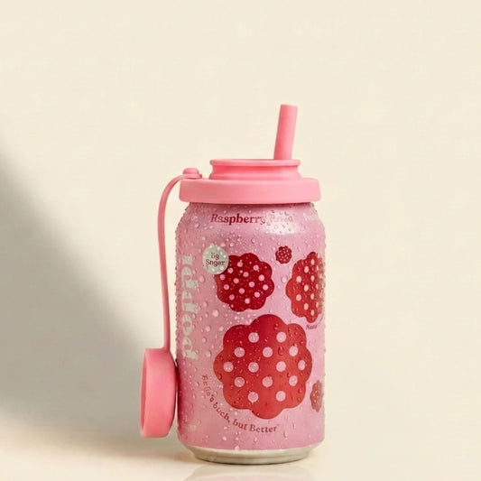 Reusable, Spill-Proof Can Lid & Straw